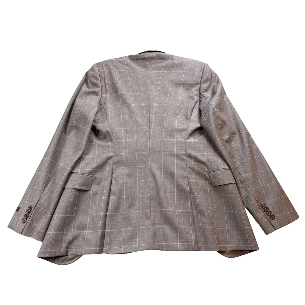 Ted Baker Endurance 40R Gray Windowpane Wool Sport Coat Blazer‎ JAYCI - Picture 5 of 12